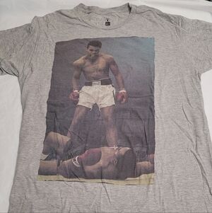 Official Muhammad Ali Boxing Legend Sonny Liston KO T-shirt Mens XL Grey